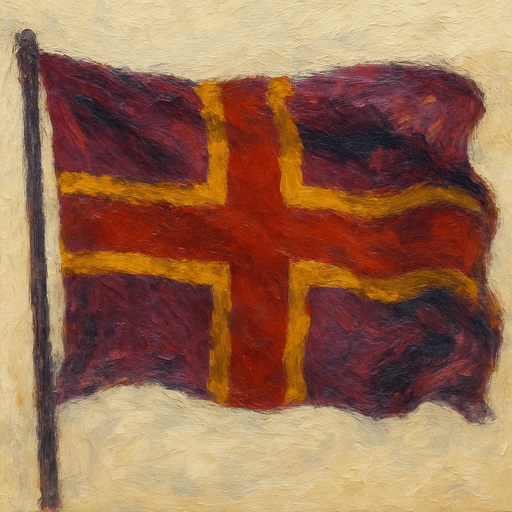 The flag of Mahuset flying